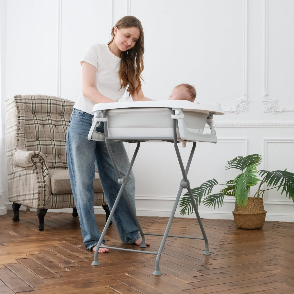 Baignoire bébé avec support