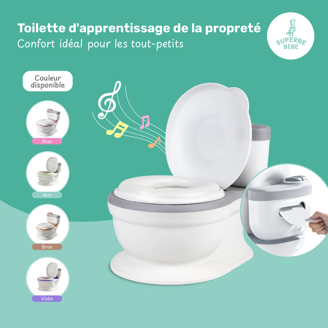 Pot bébé réaliste avec bruit de chasse#couleur_grey