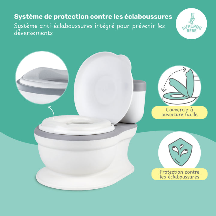 Pot bébé réaliste avec bruit de chasse#couleur_grey