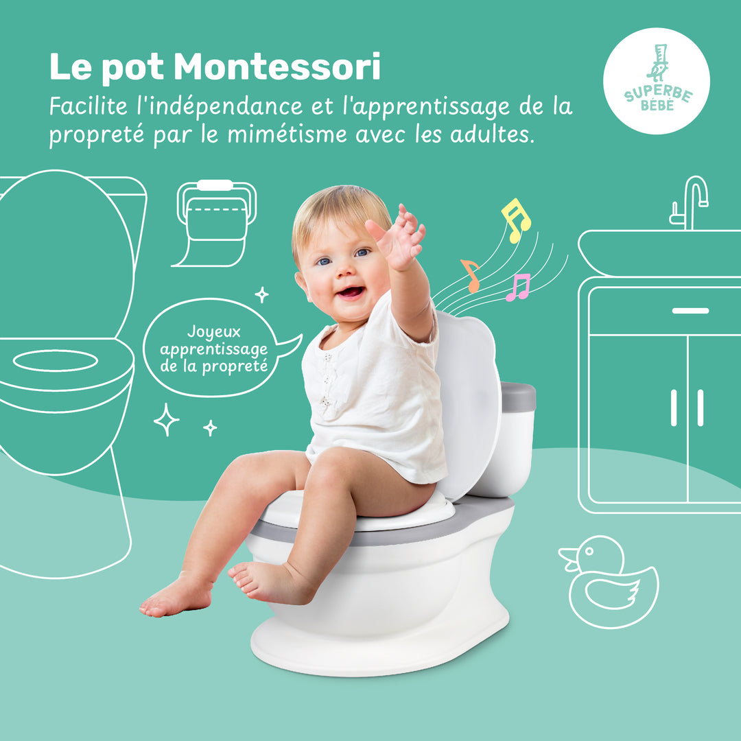 Pot bébé réaliste avec bruit de chasse#couleur_grey