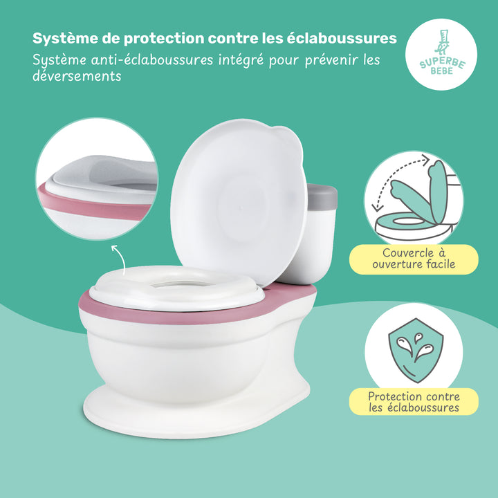 Pot bébé réaliste avec bruit de chasse#couleur_pink