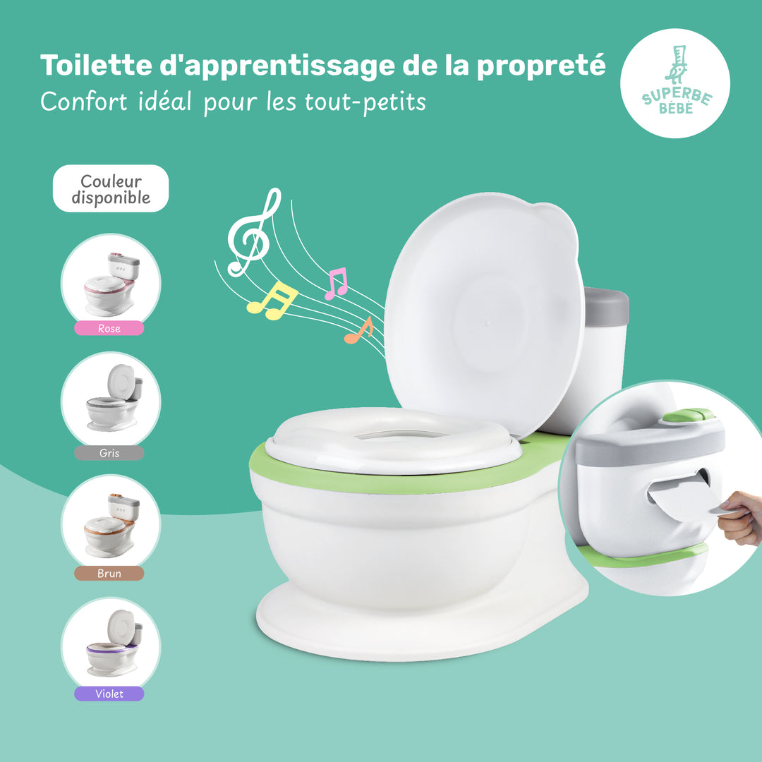 Pot bébé réaliste avec bruit de chasse#couleur_green