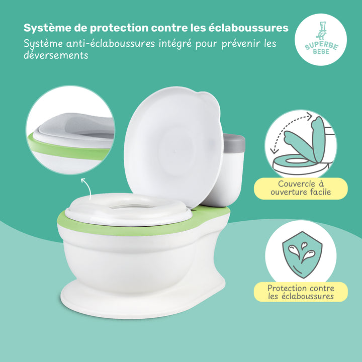 Pot bébé réaliste avec bruit de chasse#couleur_green