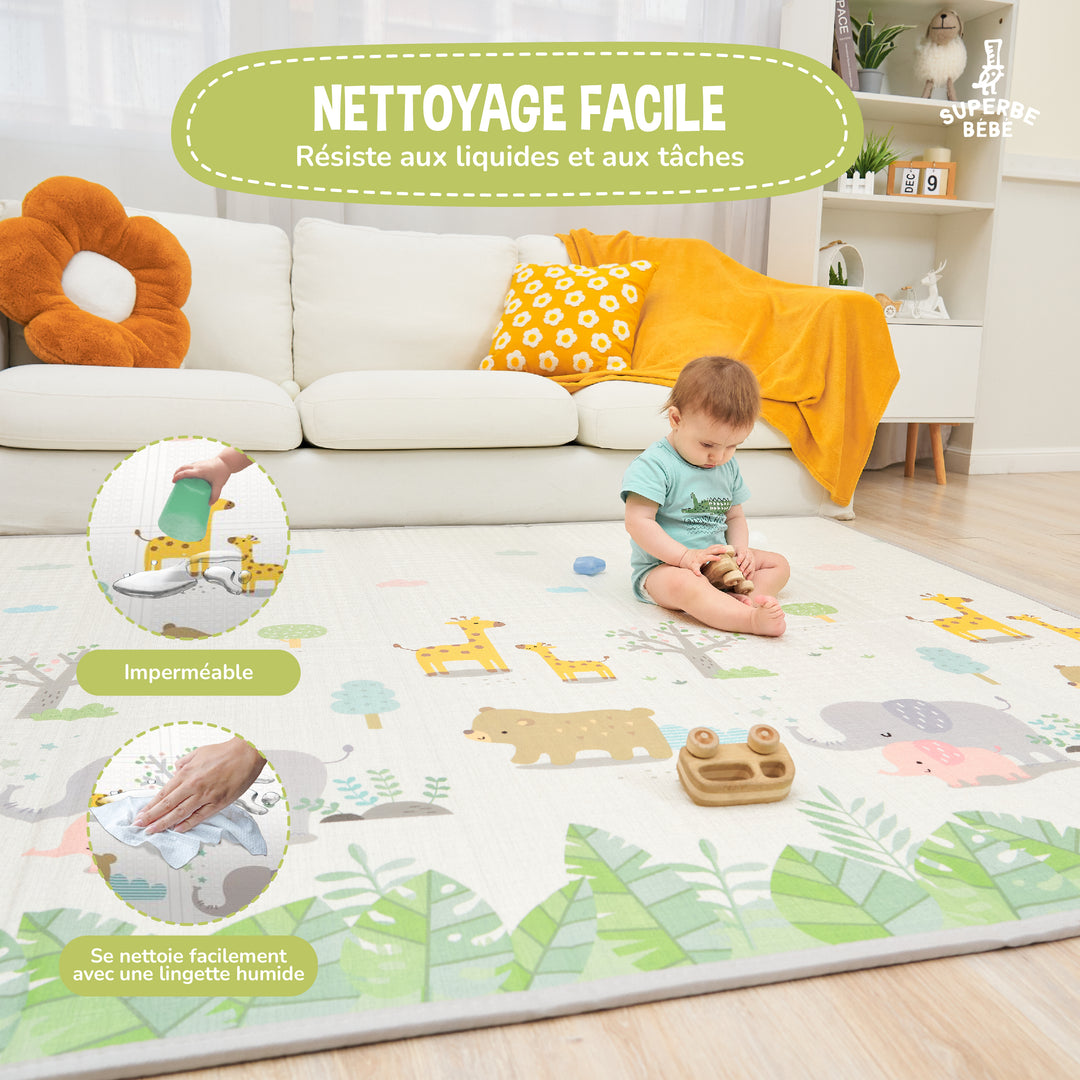 Tapis de Jeu en mousse, épais et pliable - Superbe Bébé#couleur_savannah