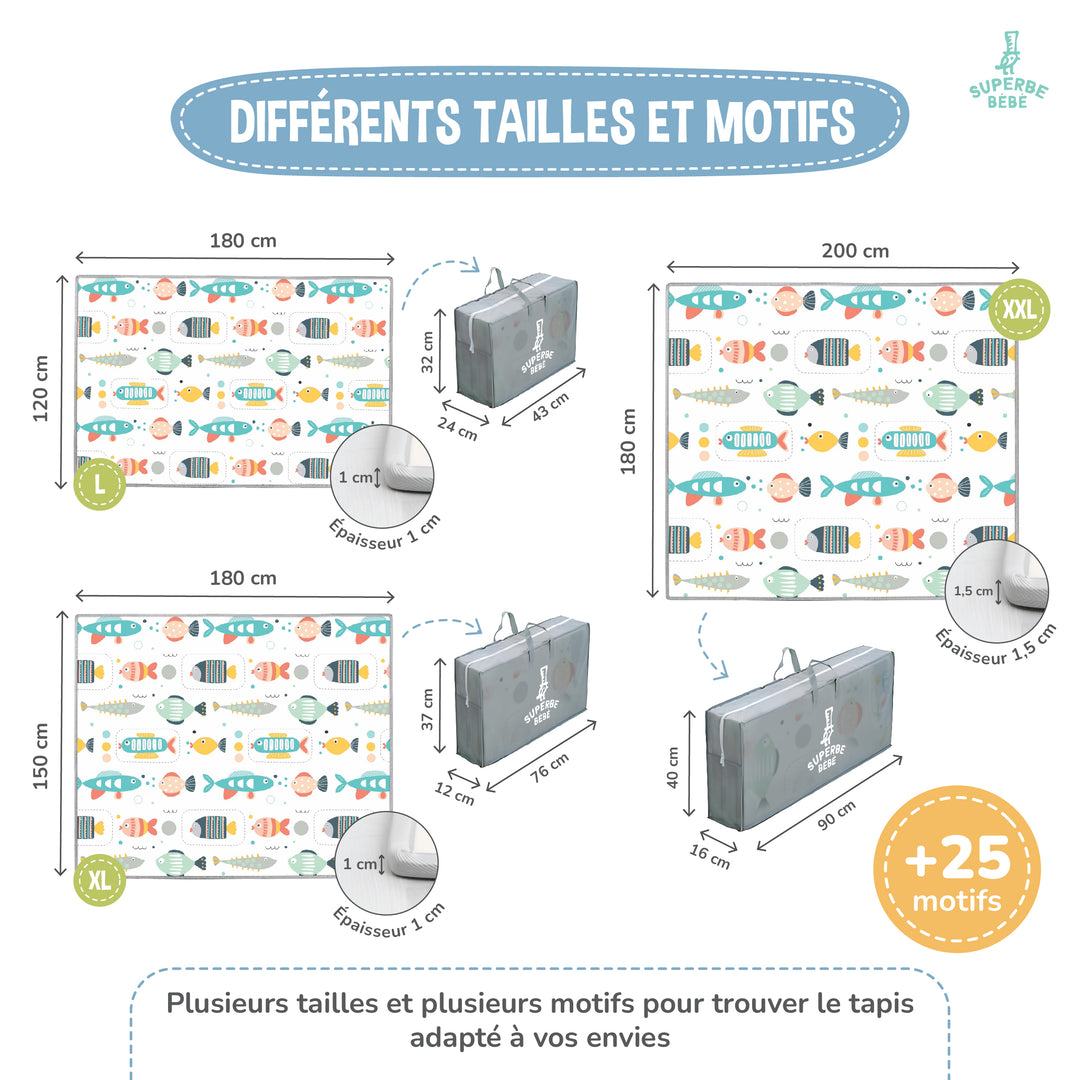 Tapis de Jeu en mousse, épais et pliable - Superbe Bébé#couleur_indians