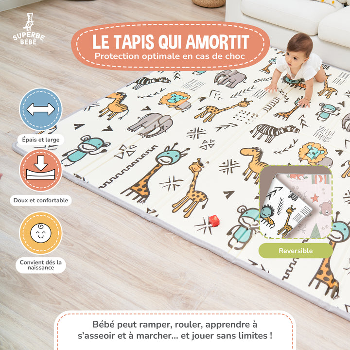 Tapis de Jeu en mousse, épais et pliable - Superbe Bébé#couleur_fox