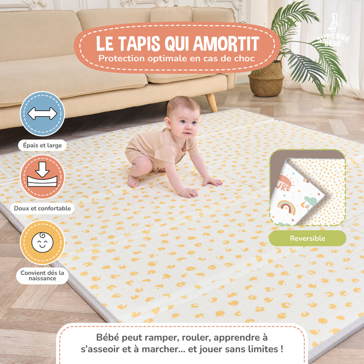 Tapis de Jeu en mousse, épais et pliable - Superbe Bébé#couleur_pure-big-love