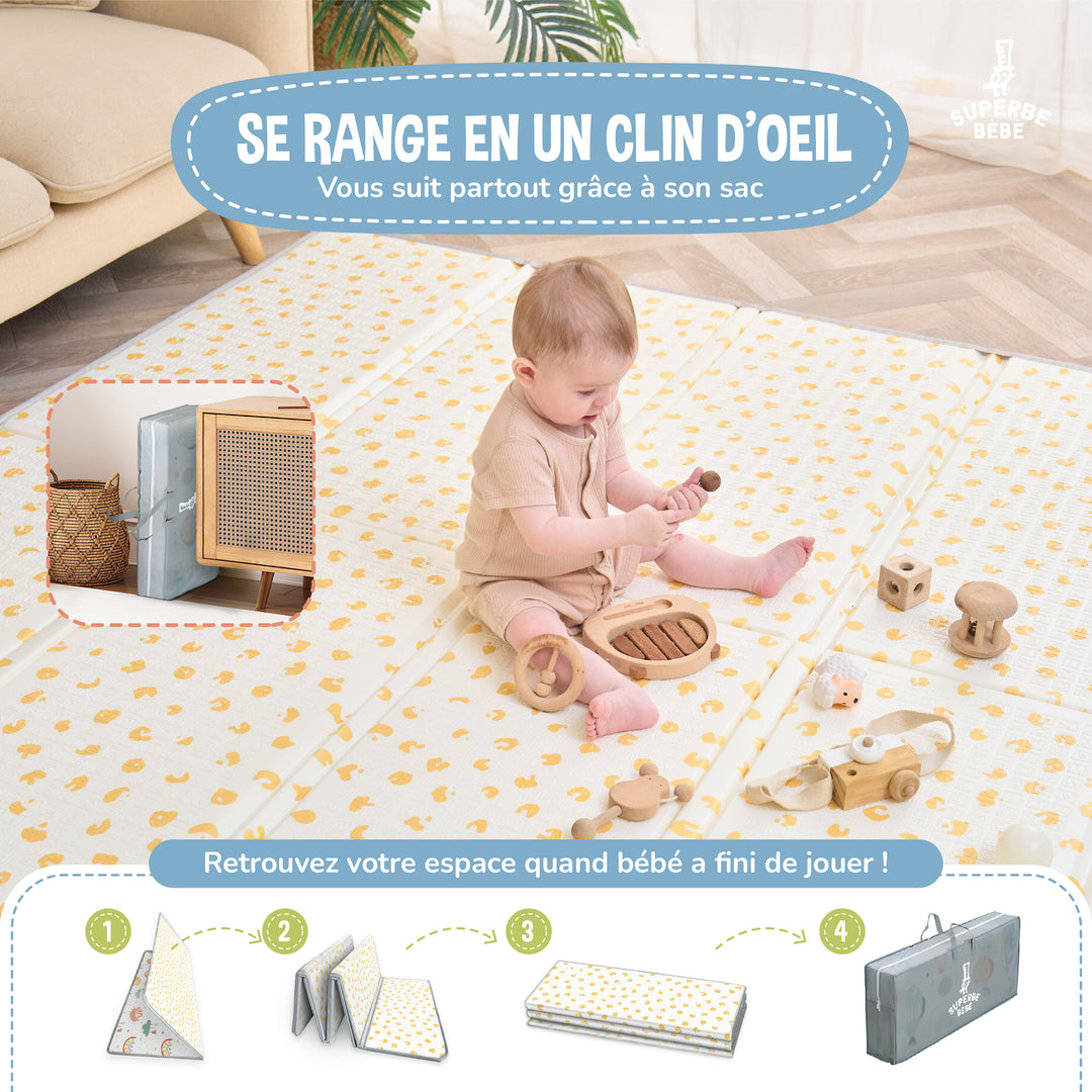 Tapis de Jeu en mousse, épais et pliable - Superbe Bébé#couleur_pure-big-love