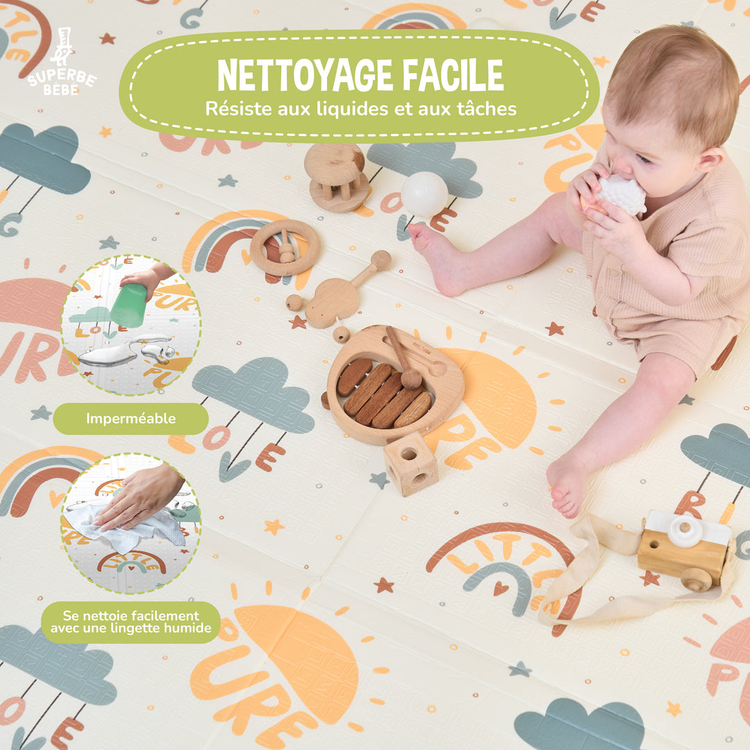 Tapis de Jeu en mousse, épais et pliable - Superbe Bébé#couleur_pure-big-love