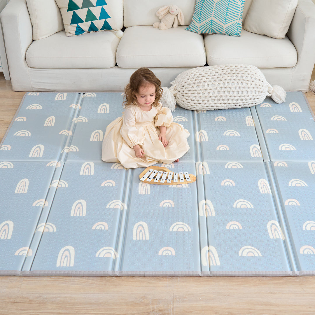 Tapis de Jeu en mousse, épais et pliable - Superbe Bébé#couleur_rainbow-sky