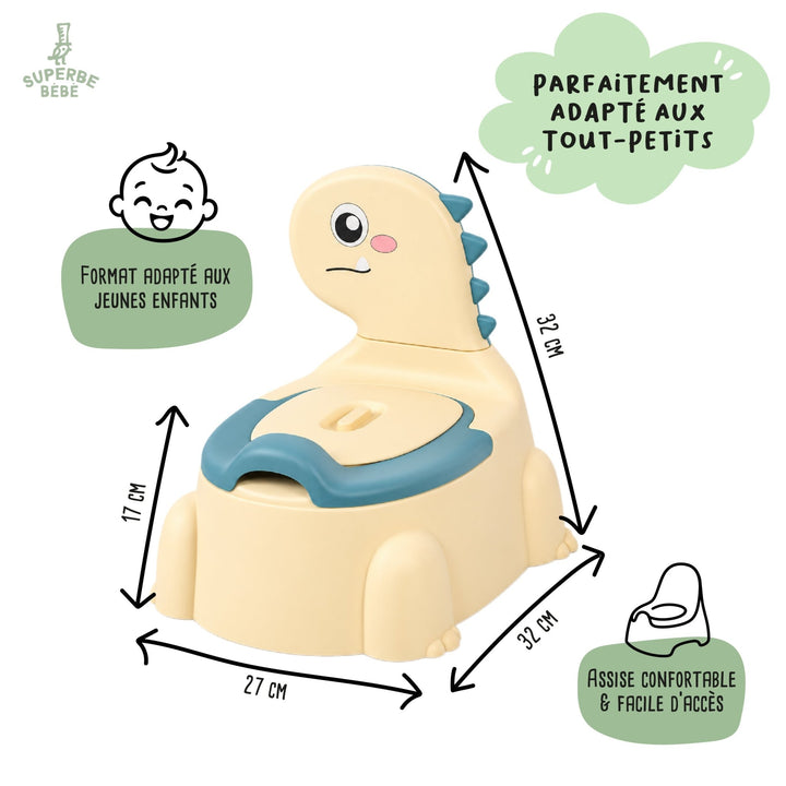 Pot bébé d'apprentissage de la propreté - DINO#couleur_beige