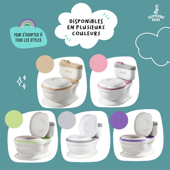 Pot bébé réaliste avec bruit de chasse#couleur_brown