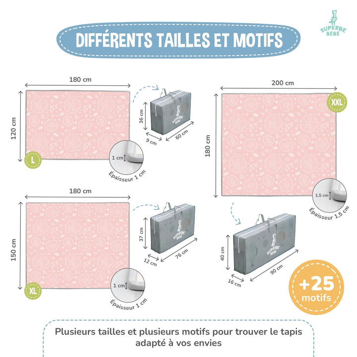 Tapis de Jeu en mousse, épais et pliable - Superbe Bébé#couleur_jungle