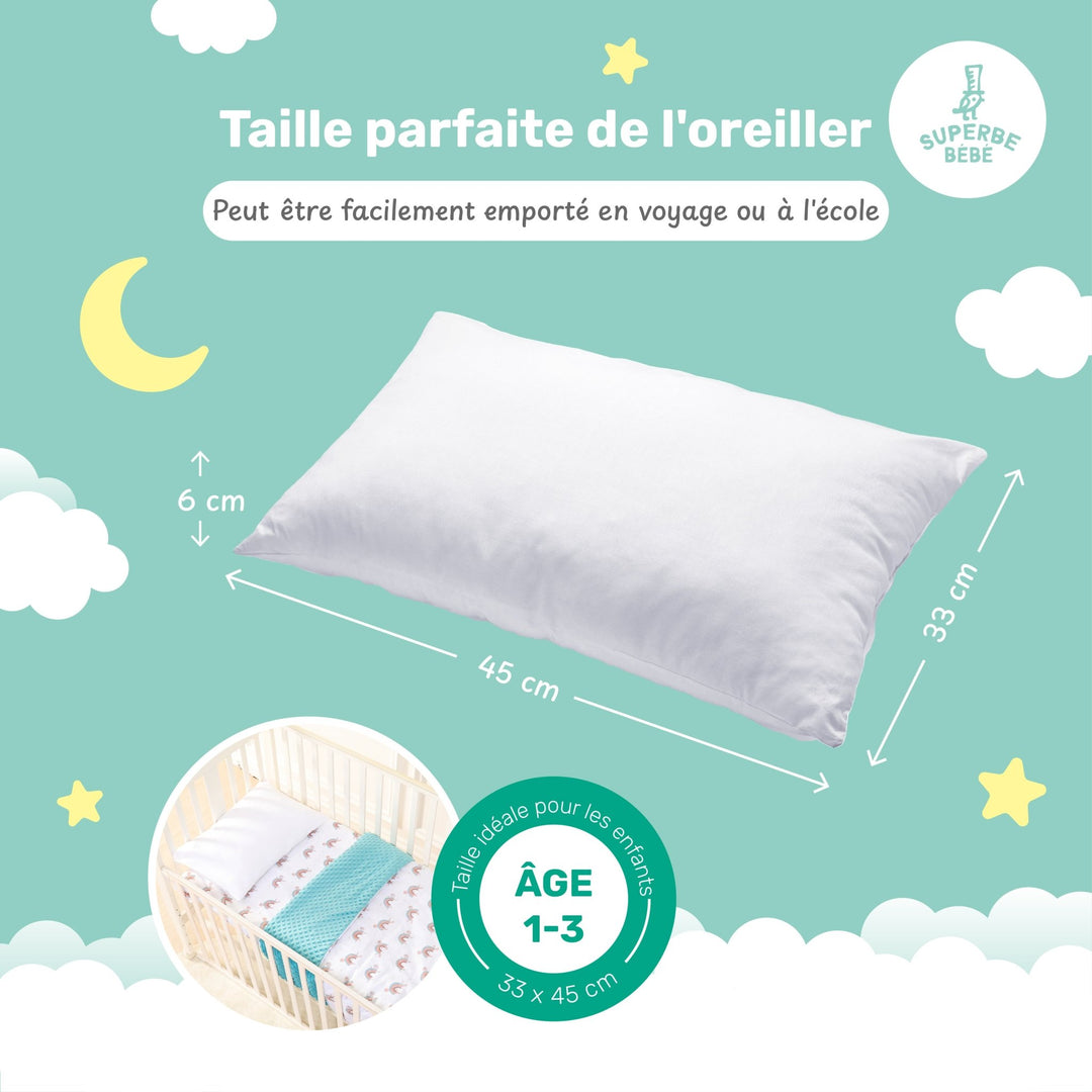 Oreiller Blanc - Superbe Bébé