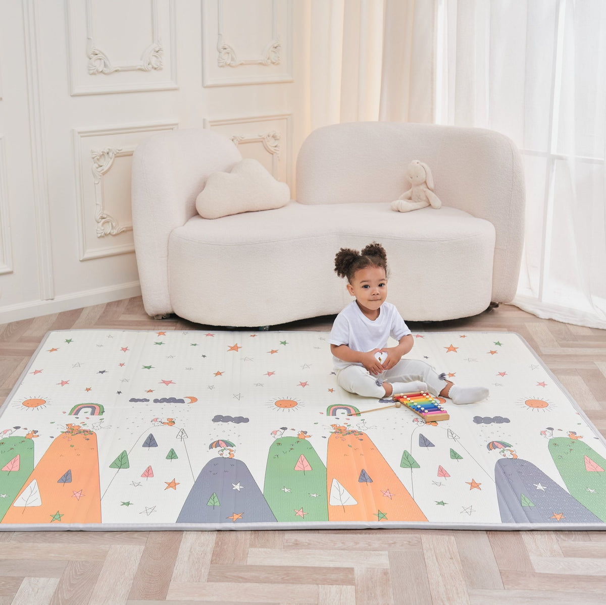 Tapis de Jeu en mousse, épais et pliable - Superbe Bébé#couleur_dino